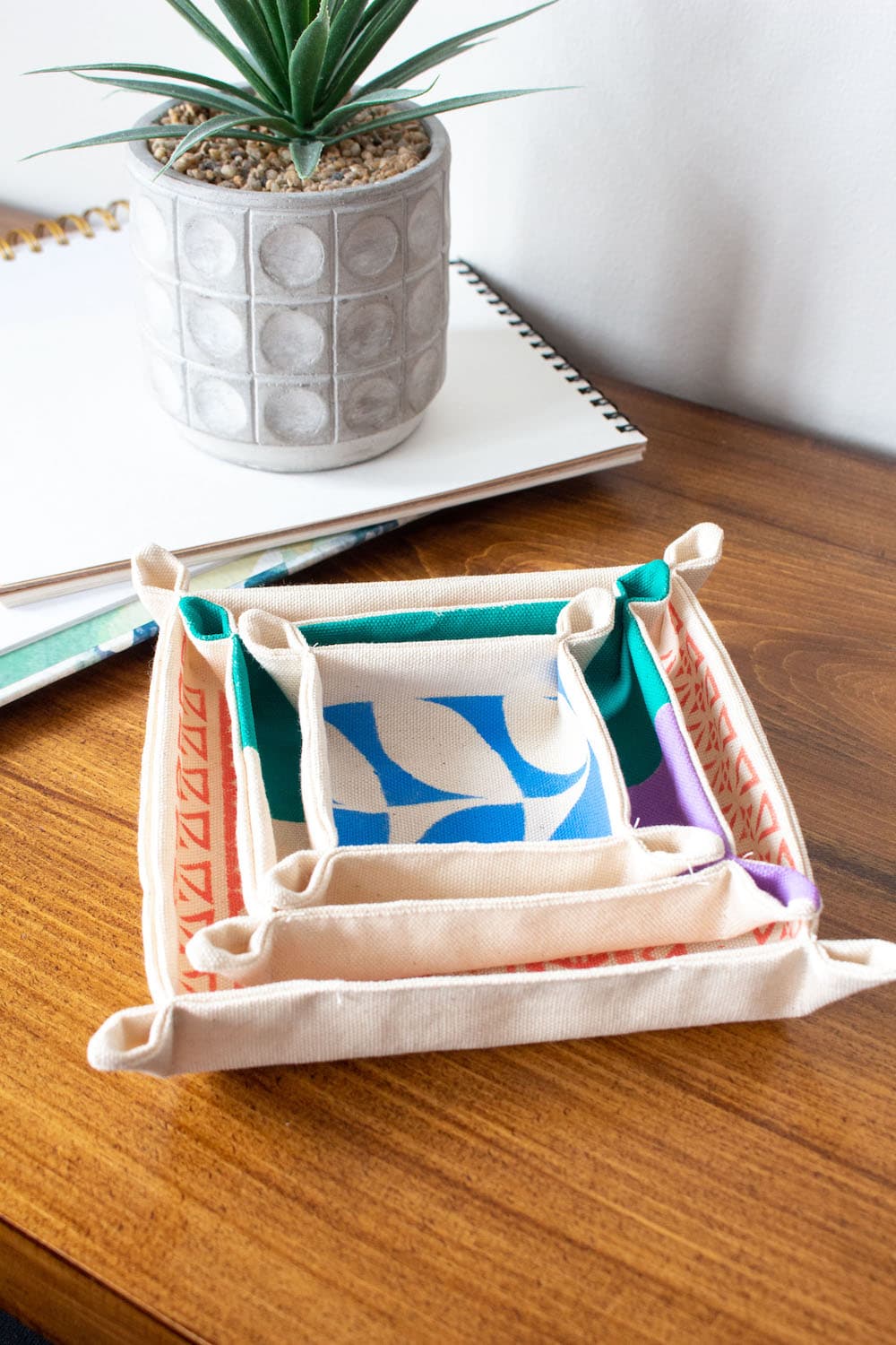 How To Make Nesting Canvas Valet Trays Easy Things To Sew