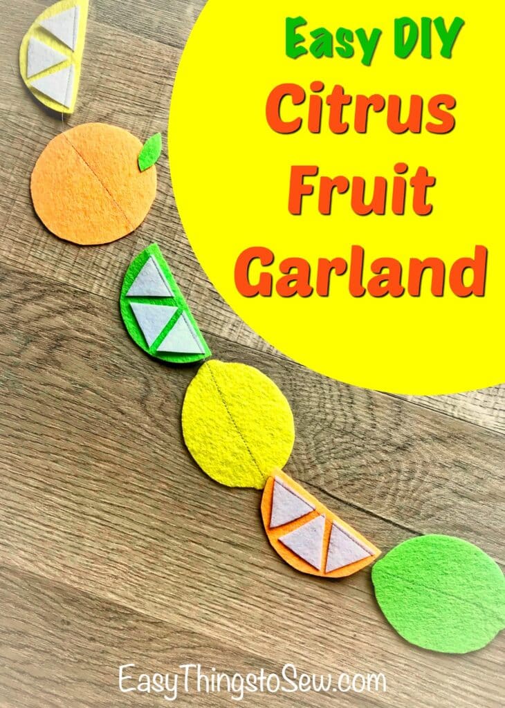 citrus fruit garland diy tutorial