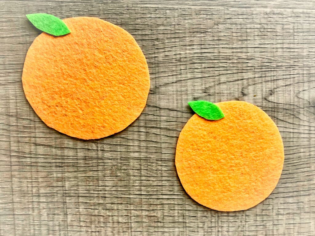 felt orange shape