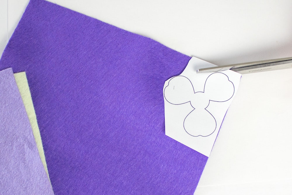 elastic book band dark purple pattern trim