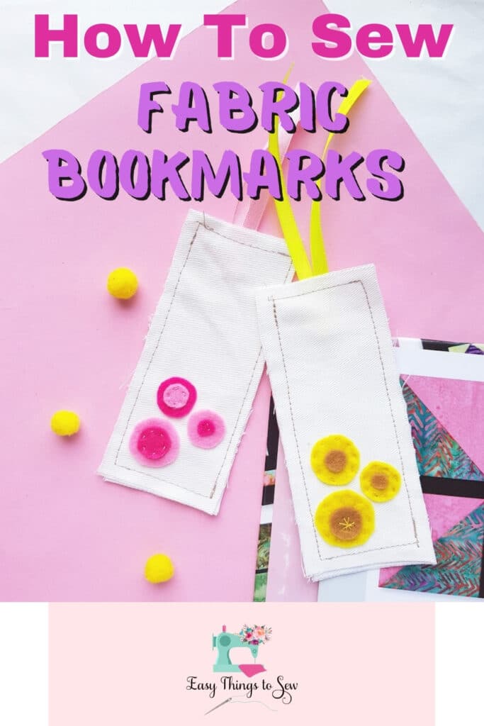 How to Make a Fabric Bookmark with Elastic and a Pocket - Sew