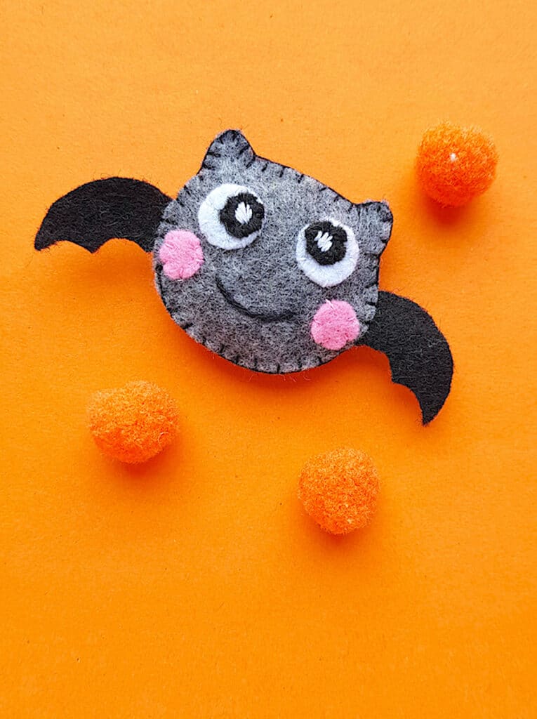 plush felt halloween bat toy