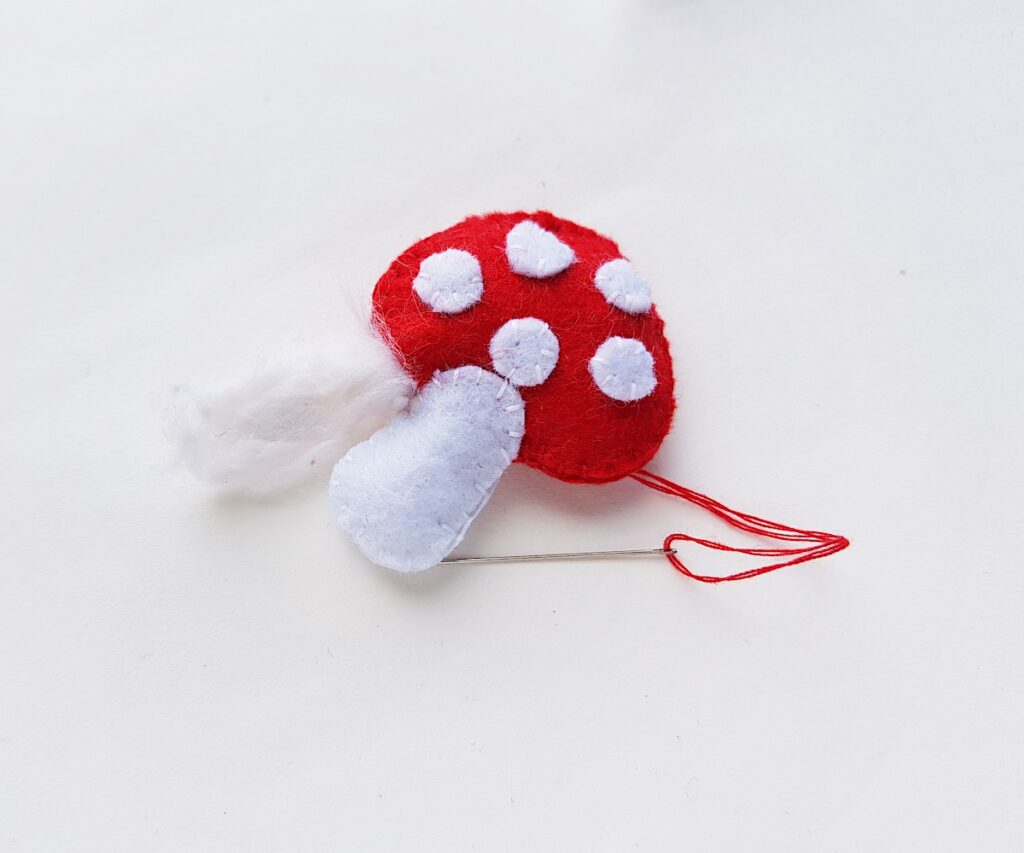 Felt Mushroom Plush stuffing with cotton filler