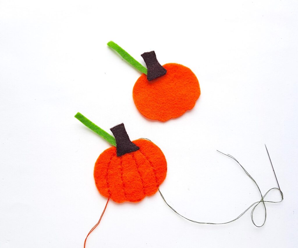 Cute Felt Pumpkin Plush cutouts