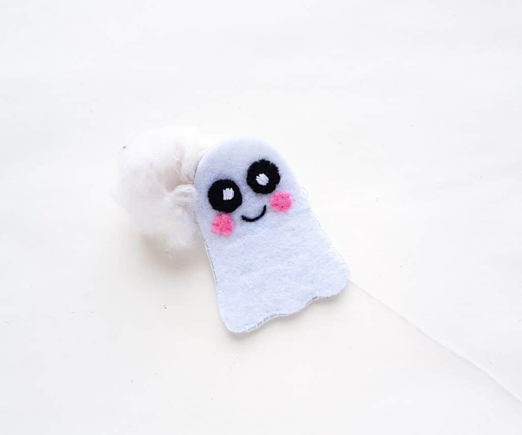 Cute Ghost felt plushie cotton filler