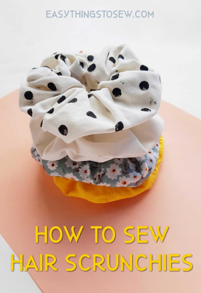 How to sew scrunchies.