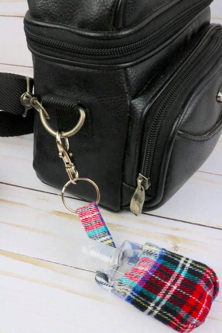 DIY Hand Sanitizer Holder Keychain Easy Things to Sew