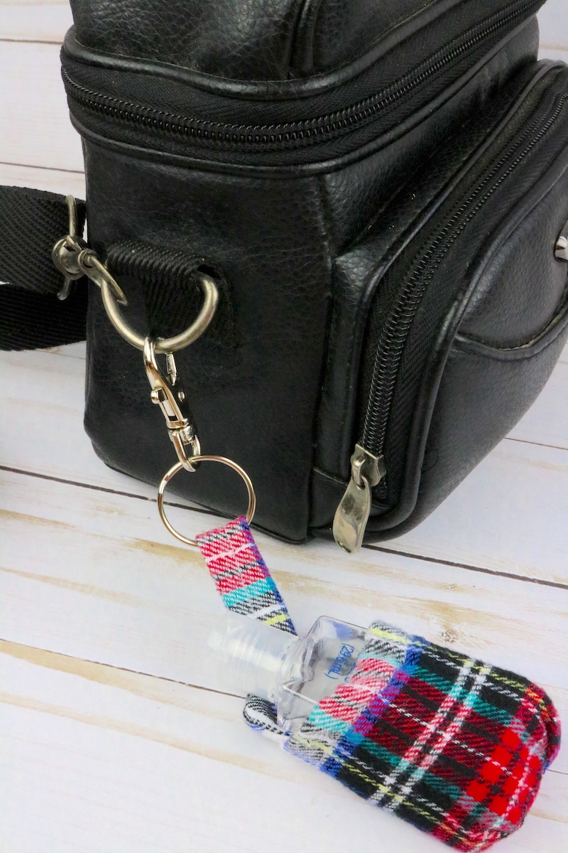 DIY Hand Sanitizer Holder Keychain Easy Things to Sew