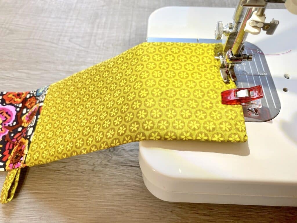 Sunglasses Case Step 13 on sewing machine