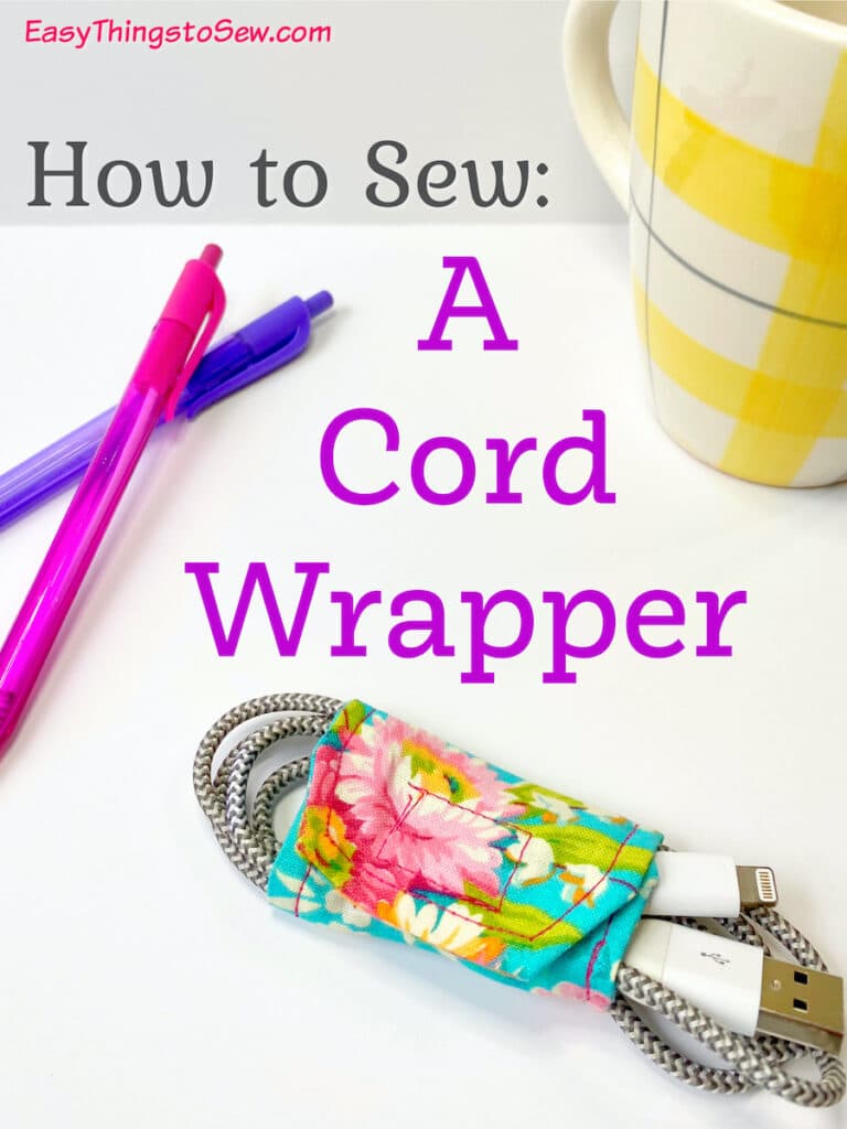 DIY Fabric Cord Holder Tutorial