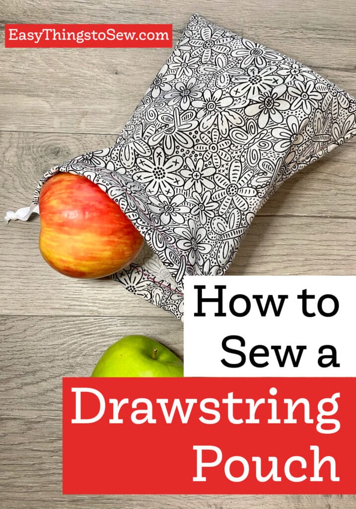 How to Sew A Drawstring Bag In Minutes - Easy Things to Sew