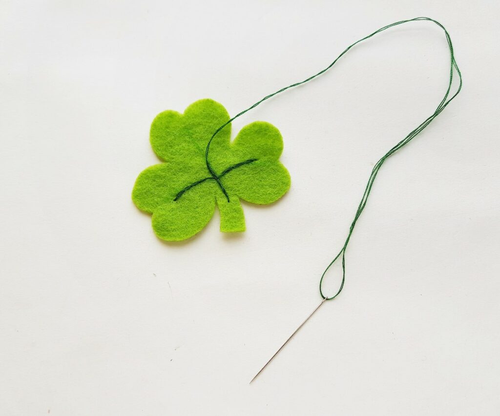 Stuffed Felt Shamrock Step 2