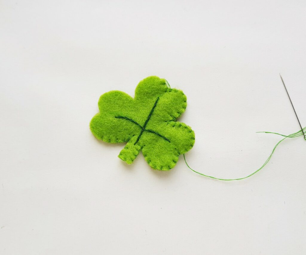 Stuffed Felt Shamrock Step 5