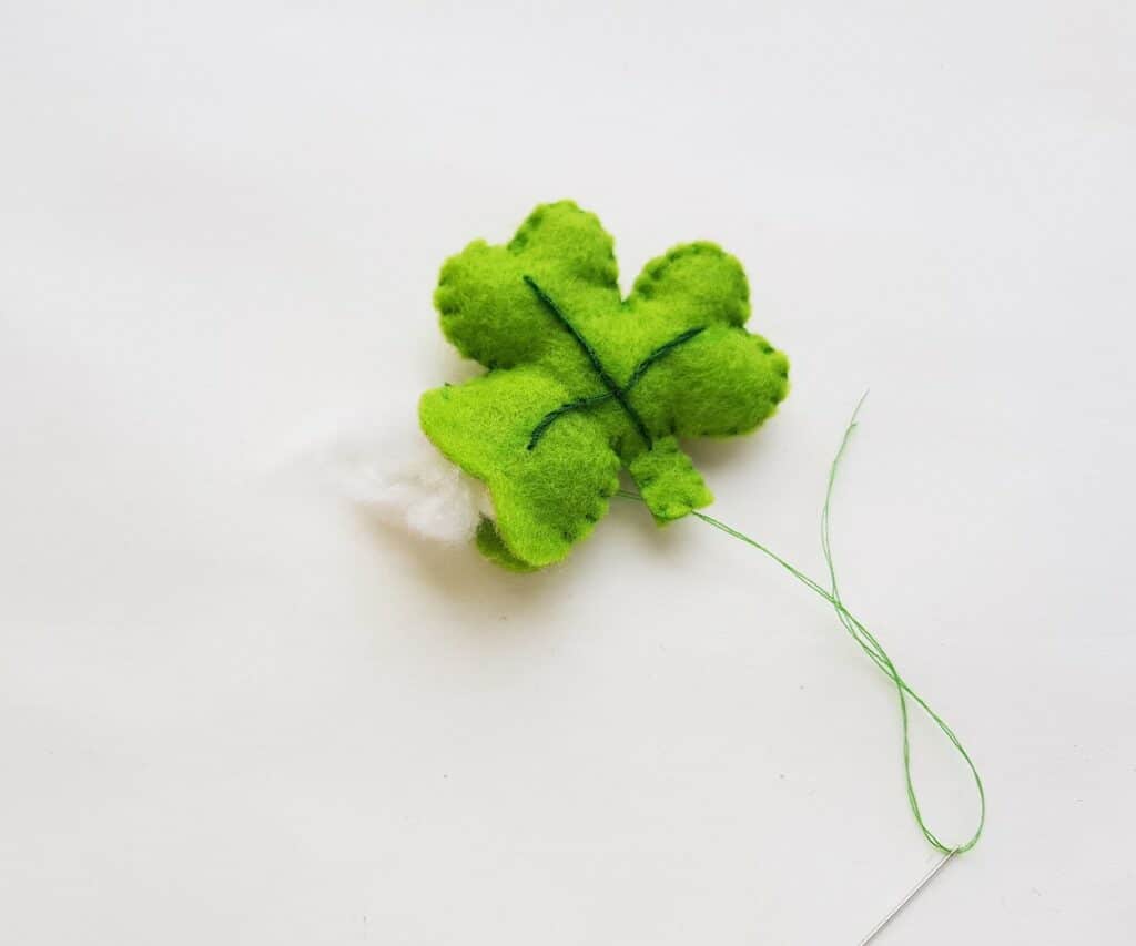 Stuffed Felt Shamrock Step 6