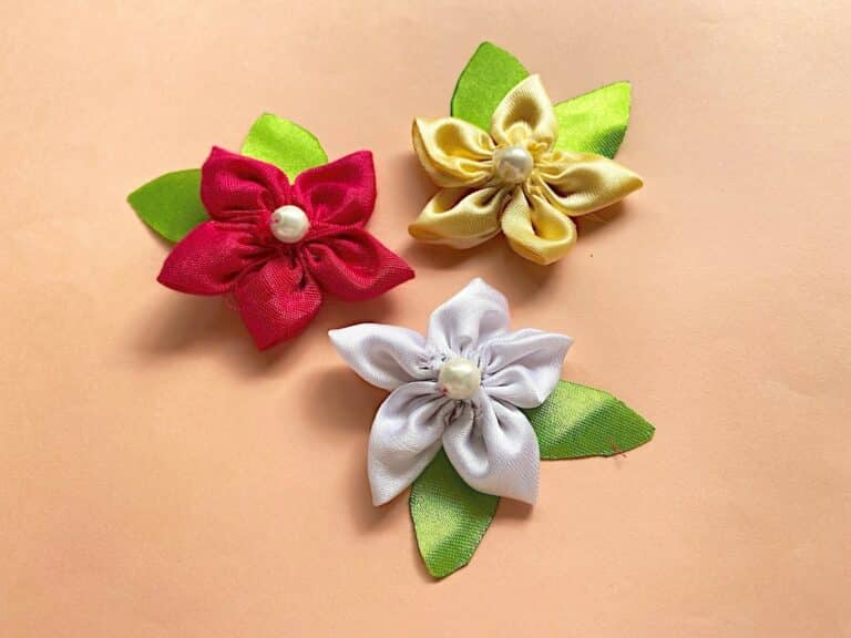How To Sew Satin Flowers