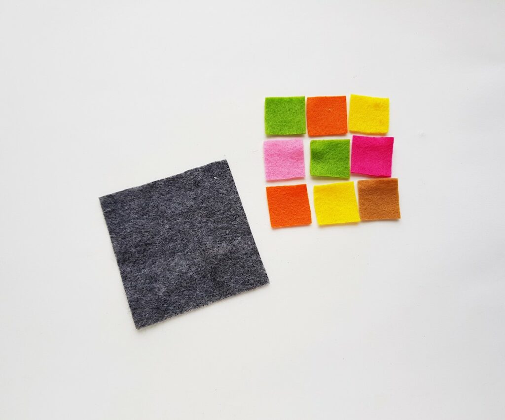 Patchwork Felt Coasters Step 1