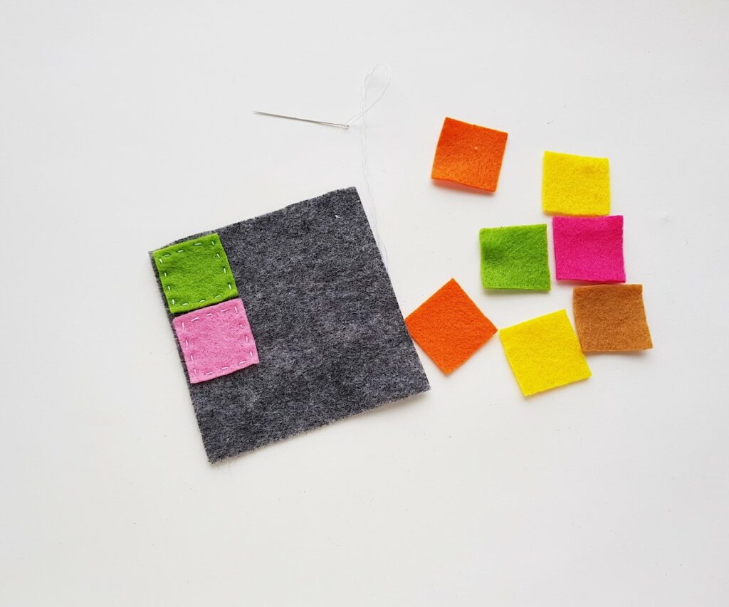 Patchwork Felt Coasters Step 3