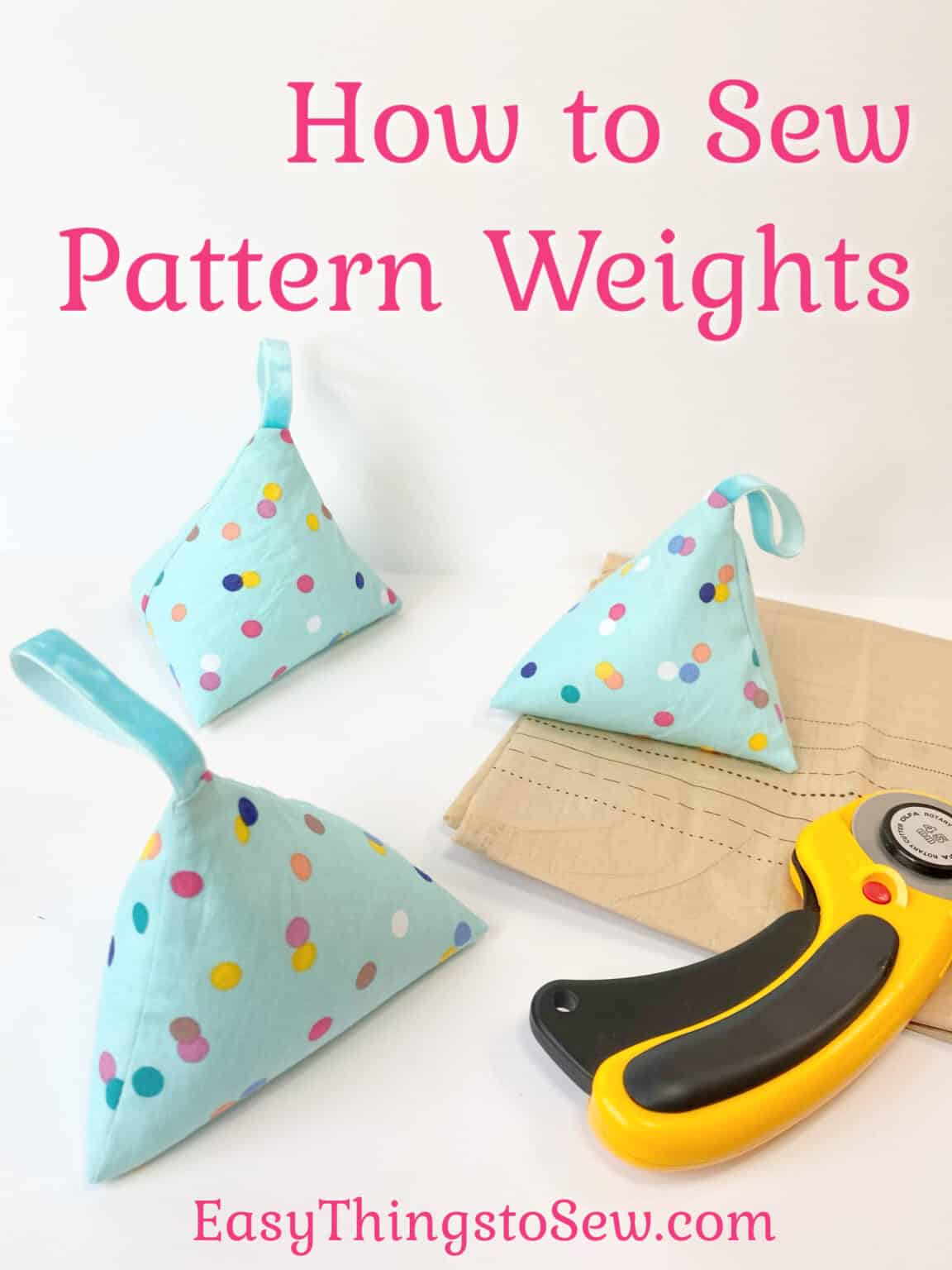 DIY Pattern Weights for Sewing Easy Things to Sew