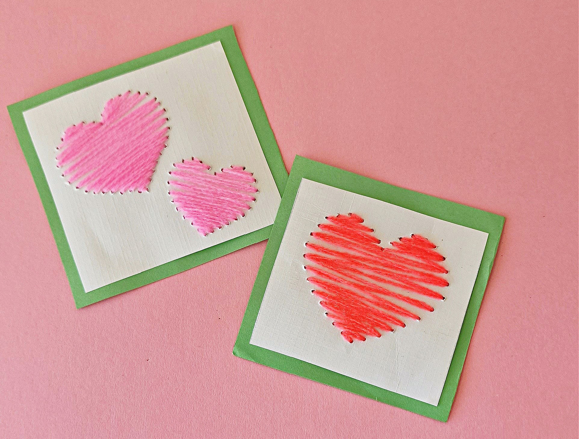 Handmade Valentines Day Cards (Hand Stitched)