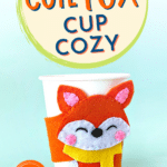 Cute fox cup cozy.