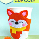 Diy fox cup cozy.