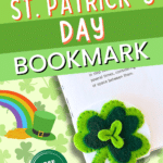 Diy st patrick's day bookmark.