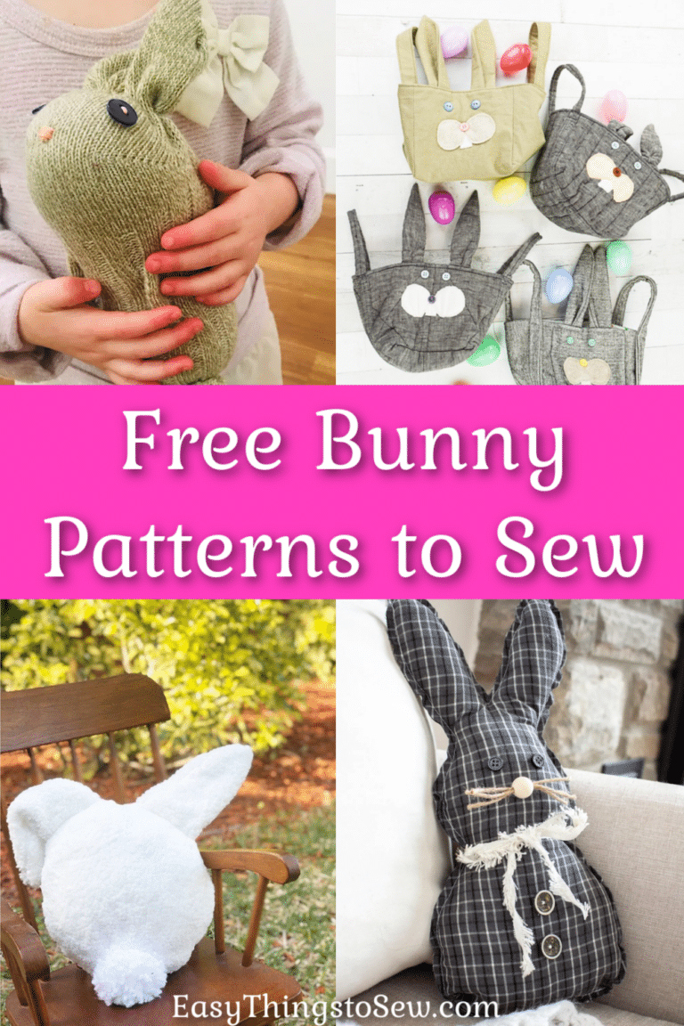 21 Free Bunny Sewing Patterns: Simple Easter Craft Tutorials
