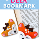 How to sew a deer bookmark.