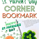 How to sew st patrick's day corner bookmark.