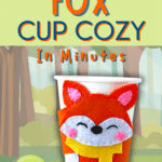 Make this fox cup cozy in minutes.