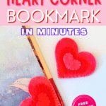 Make this heart corner bookmark in minutes.