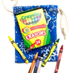 Diy crayon bag - easy things to sew.
