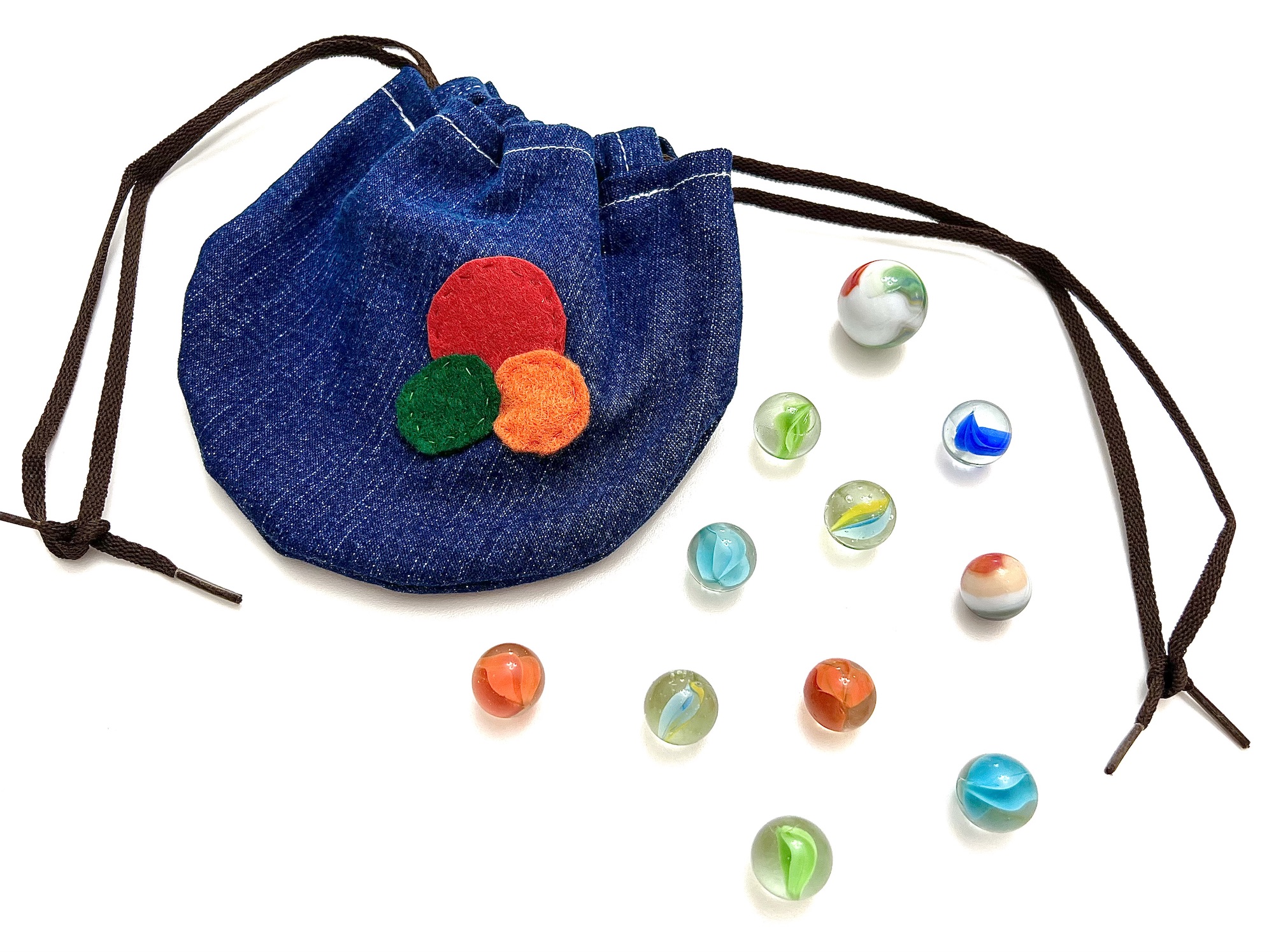 DIY Marble Bag (Free Pattern and Game Instructions)