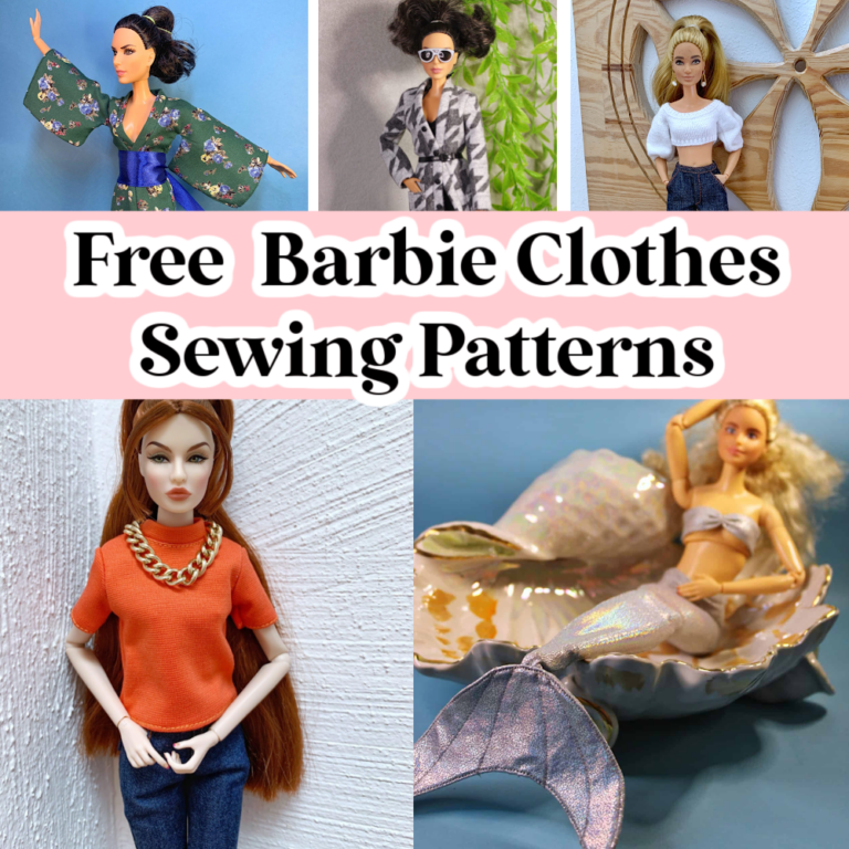 20 Free Sewing Patterns for Barbie Clothes