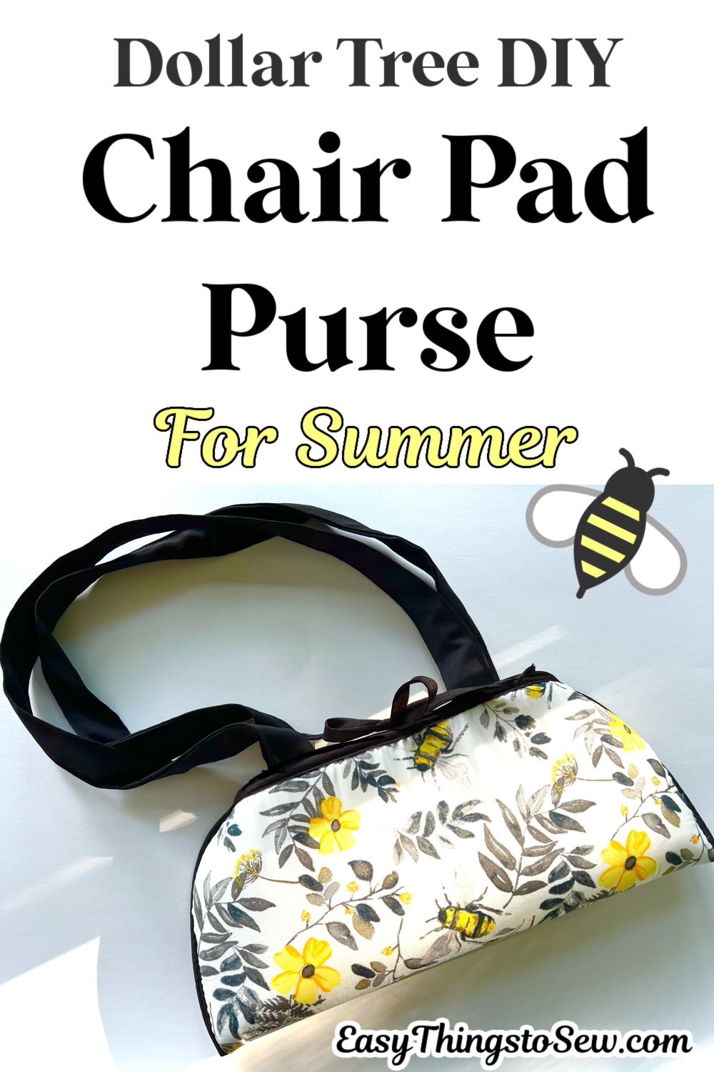 How to Make a Chair Pad Purse - Easy Things to Sew