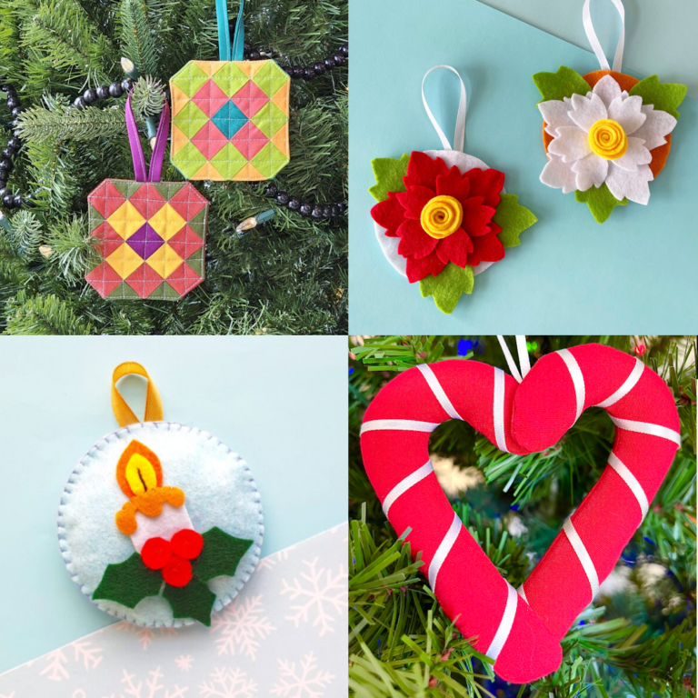 12 Free Christmas Ornament Sewing Patterns for a Stunning Tree!